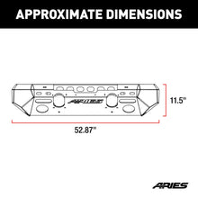 Load image into Gallery viewer, ARIES 2082074 TrailChaser Jeep Wrangler JL, Gladiator Aluminum Front Bumper (Option 6) for Select Jeep Wrangler