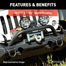 Load image into Gallery viewer, ARIES 2082074 TrailChaser Jeep Wrangler JL, Gladiator Aluminum Front Bumper (Option 6) for Select Jeep Wrangler