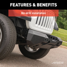 Load image into Gallery viewer, ARIES 2082074 TrailChaser Jeep Wrangler JL, Gladiator Aluminum Front Bumper (Option 6) for Select Jeep Wrangler