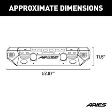 Load image into Gallery viewer, ARIES 2082075 TrailChaser Jeep Wrangler JL, Gladiator Aluminum Front Bumper (Option 5) for Select Jeep Wrangler