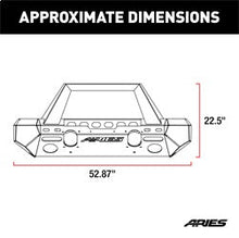 Load image into Gallery viewer, ARIES 2082079 TrailChaser Jeep Wrangler JL; Gladiator Steel Front Bumper (Option 2) - Truck Part Superstore