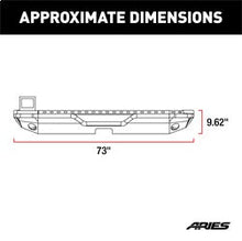 Load image into Gallery viewer, ARIES 2082080 ARIES 2082080 TrailChaser Black Steel Jeep Wrangler JL Rear Bumper - Truck Part Superstore