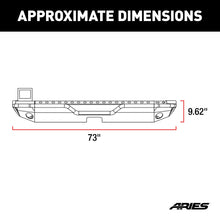 Load image into Gallery viewer, ARIES 2082080 ARIES 2082080 TrailChaser Black Steel Jeep Wrangler JL Rear Bumper - Truck Part Superstore