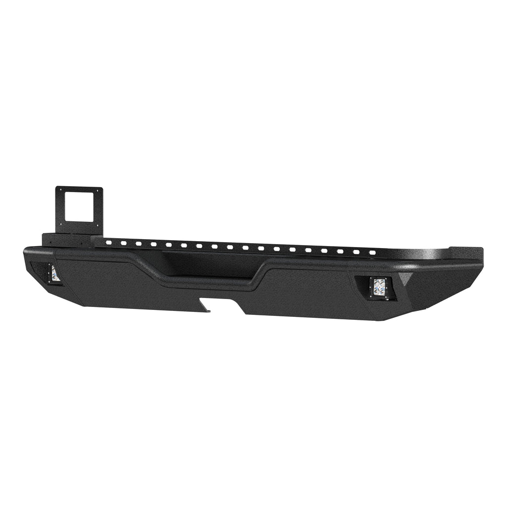 ARIES 2082083 TrailChaser Jeep Wrangler JL Aluminum Rear Bumper with LED Lights for Select Jeep Wrangler