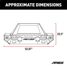 Load image into Gallery viewer, ARIES 2082085 TrailChaser Jeep Wrangler JL; Gladiator Steel Front Bumper (Option 1) - Truck Part Superstore