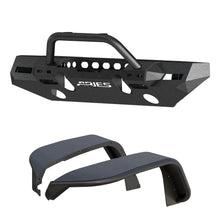 Load image into Gallery viewer, ARIES 2082086 TrailChaser Jeep Wrangler JL Front Bumper with Fender Flares (Option 8) - Truck Part Superstore