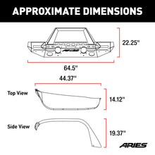 Load image into Gallery viewer, ARIES 2082087 TrailChaser Jeep JL; Gladiator Front Bumper with Fender Flares (Option 9) - Truck Part Superstore