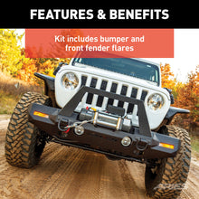 Load image into Gallery viewer, ARIES 2082087 TrailChaser Jeep JL; Gladiator Front Bumper with Fender Flares (Option 9) - Truck Part Superstore