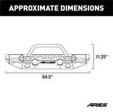 Load image into Gallery viewer, ARIES 2082088 TrailChaser Jeep Wrangler JL; Gladiator Steel Front Bumper (Option 8) - Truck Part Superstore
