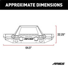 Load image into Gallery viewer, ARIES 2082089 TrailChaser Jeep Wrangler JL; Gladiator Steel Front Bumper (Option 9) - Truck Part Superstore