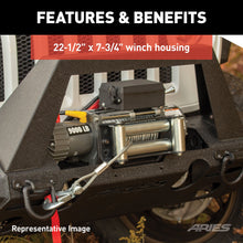 Load image into Gallery viewer, ARIES 2082098 TrailChaser Jeep Wrangler JL, Gladiator Aluminum Front Bumper (Option 8) for Select Jeep Wrangler