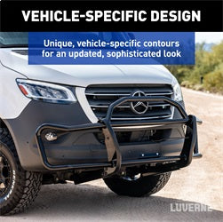 Luverne 208810 LUVERNE 208810 SolidShield Black Steel Van Grille Guard; Fits Select Ford Transi for Select Ford E-Transit, Ford Transit-150, Ford Transit-250, Ford Transit-350