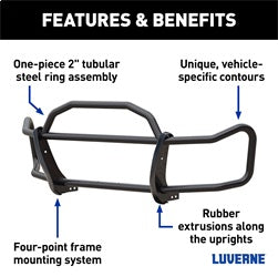Luverne 208820 LUVERNE 208820 SolidShield Black Steel Van Grille Guard; Fits Select Ram ProMast for Select Ram ProMaster 1500, Ram ProMaster 2500, Ram ProMaster