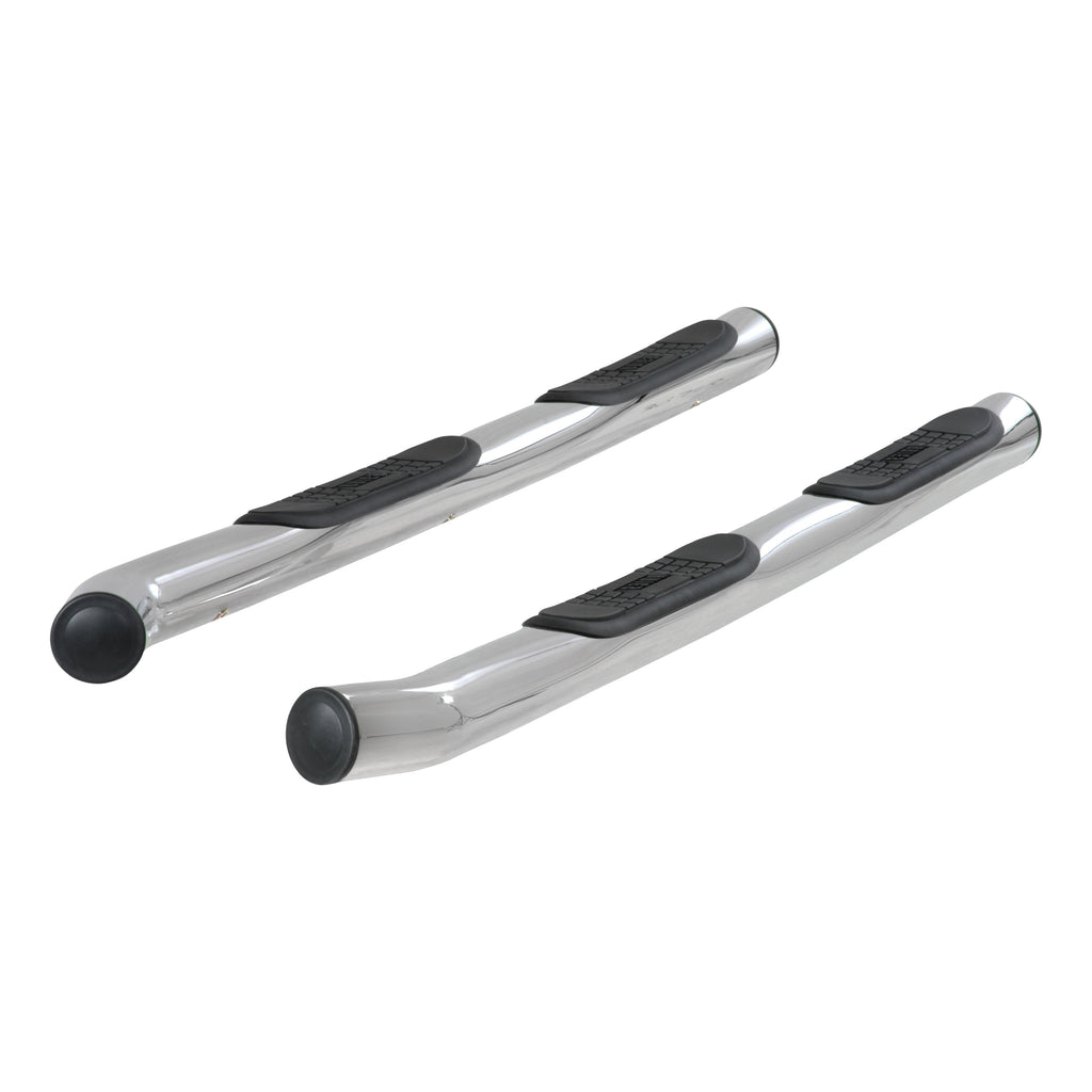 ARIES 209011-2 3in. Round Polished Stainless Side Bars; Select Nissan Pathfinder - Truck Part Superstore