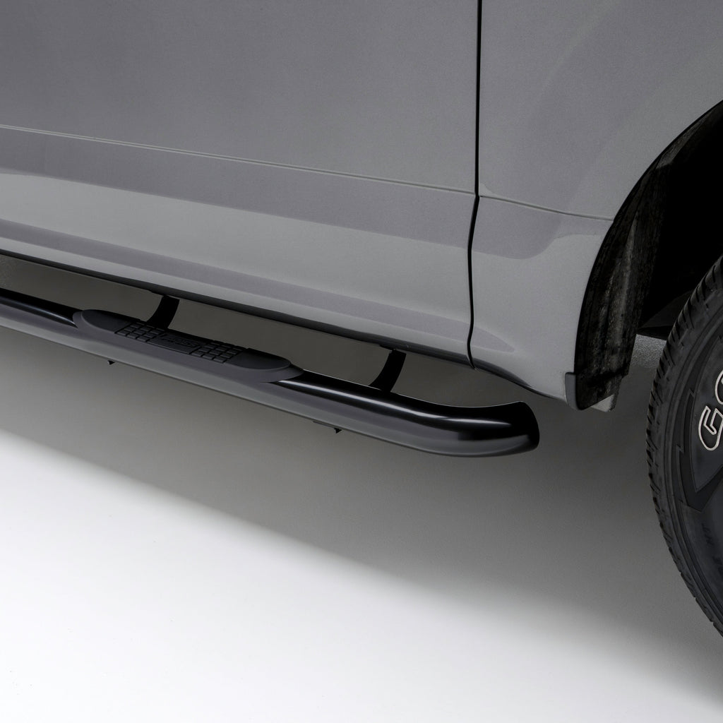 ARIES 209043 3" Round Black Steel Side Bars, Select Ford Bronco Sport for Select Ford Bronco Sport