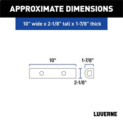 Luverne 2090615-3 LUVERNE 2090615-3 10-Inch Universal Rubber Bumper Guard Protector Strips Loading