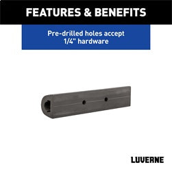 Luverne 2090615 LUVERNE 2090615 10-Inch Universal Rubber Bumper Guard Protector Strip Loading Do