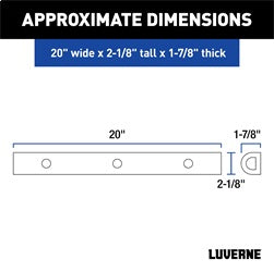Luverne 2090616-2 LUVERNE 2090616-2 20-Inch Universal Rubber Bumper Guard Protector Strips Loading