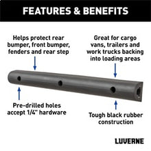 Load image into Gallery viewer, Luverne 2090616-2 LUVERNE 2090616-2 20-Inch Universal Rubber Bumper Guard Protector Strips Loading