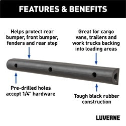 Luverne 2090616 LUVERNE 2090616 20-Inch Universal Rubber Bumper Guard Protector Strip Loading Do