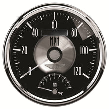 Load image into Gallery viewer, AutoMeter 2091 GAUGE, TACH/SPEEDO, 5", 120MPH &amp; 8K RPM, ELEC. PROGRAM, PRESTIGE BLK. DIAMOND