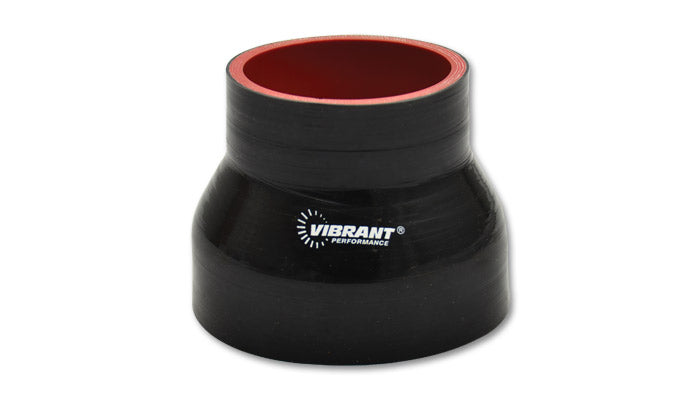 4-Ply-Reinforced-Silicone-Transition-Connector---2.5In-I.D.-X-3In-I.D.-X-3In-Long-(Black)