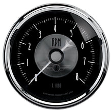 Load image into Gallery viewer, AutoMeter 2096 GAUGE, TACHOMETER, 3 3/8", 8K RPM, IN-DASH, PRESTIGE BLK. DIAMOND