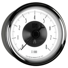 Load image into Gallery viewer, AutoMeter 2098 GAUGE, TACHOMETER, 3 3/8", 8K RPM, IN-DASH, PRESTIGE PEARL