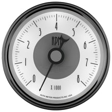 Load image into Gallery viewer, AutoMeter 2098 GAUGE, TACHOMETER, 3 3/8", 8K RPM, IN-DASH, PRESTIGE PEARL