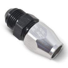 Load image into Gallery viewer, Performance-BlackSilver--8-An-Male-37-Degree-To-12In-Aluminum-Tube