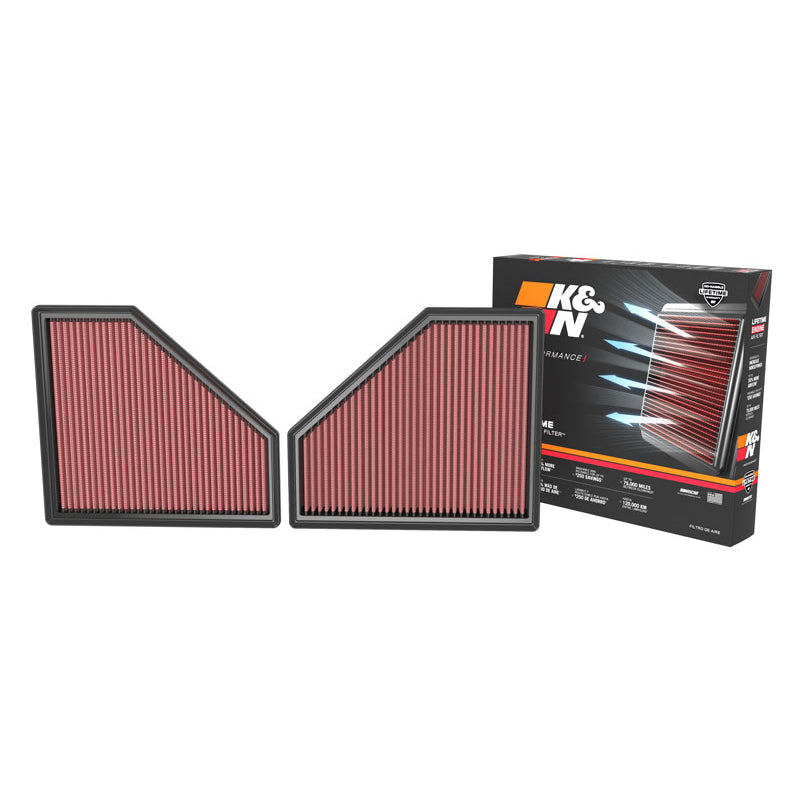 20C-Bmw-M3M4-3.0L-L6-(Gas)-Replacement-Panel-Air-Filter-Red-Cotton-Gauze-2-Pack