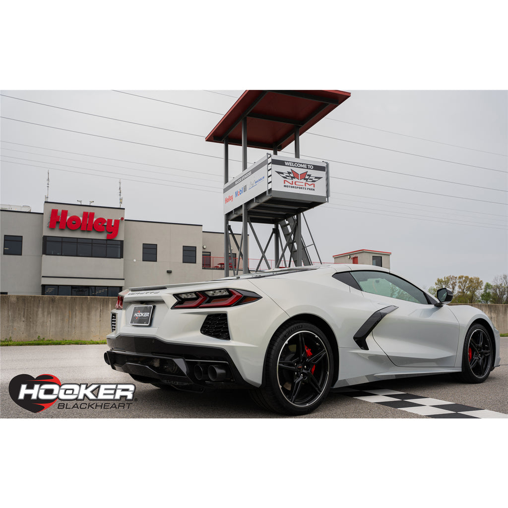 20C-Corvette-C8-6.2L-Blackheart-Catback-Exhaust-Sys-4In-Tip-3In-Tube-304Ss-Black