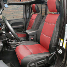 Load image into Gallery viewer, 20C-Gladiator-Jt-Gen2-Neoprene-FrontRear-Seat-Cover;-RedBlack