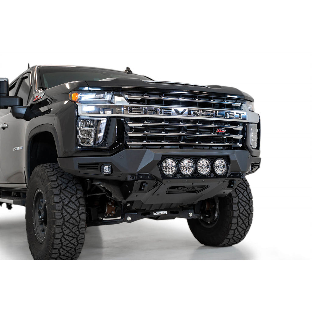 20C-Silv-25003500Hd-Bomber-Frnt-Bumper-W4-Rigid-360-6In-Mounts-WParking-Snsr-Cutouts