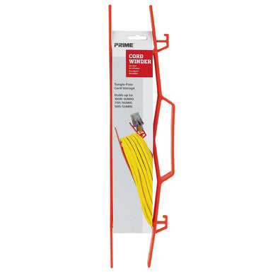 Prime Wire CA002000 Orange Plastic Cord Winder