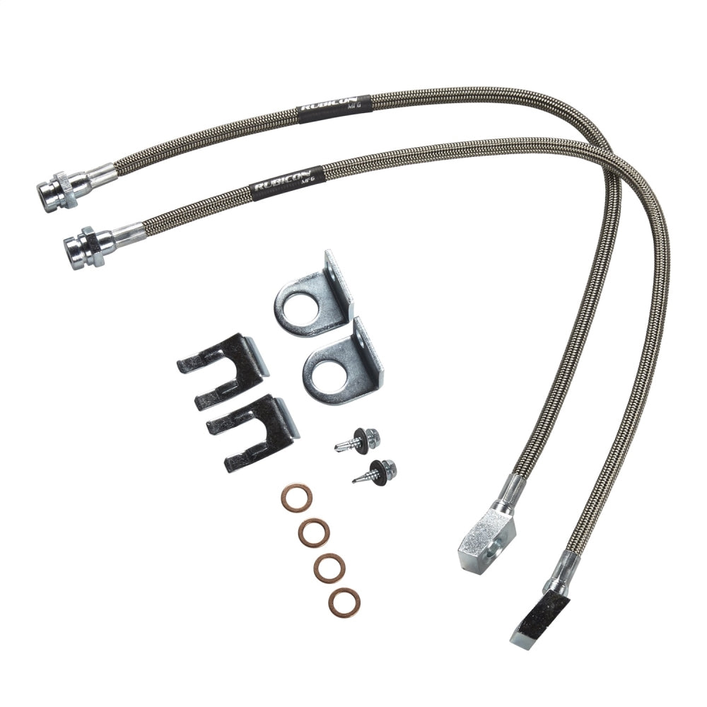 20Inch-Front-Brake-Line-Set-Stainless-Steel-Lifted-Height-Of-4Inch-To-6Inch