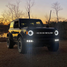 Load image into Gallery viewer, 21-22-Ford-Bronco-Triple-Led-Fog-Light-Kit-For-Steel-Bumper---White
