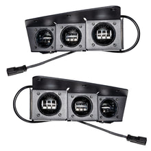 Load image into Gallery viewer, 21-22-Ford-Bronco-Triple-Led-Fog-Light-Kit-For-Steel-Bumper---White