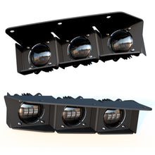 Load image into Gallery viewer, 21-22-Ford-Bronco-Triple-Led-Fog-Light-Kit-For-Steel-Bumper---White