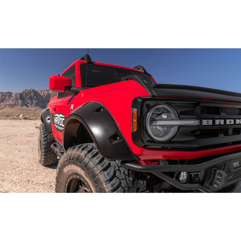 21-22-Ford-Bronco-(2-Door)-Pocket-Style-Fender-Flares---4Pc-Smooth
