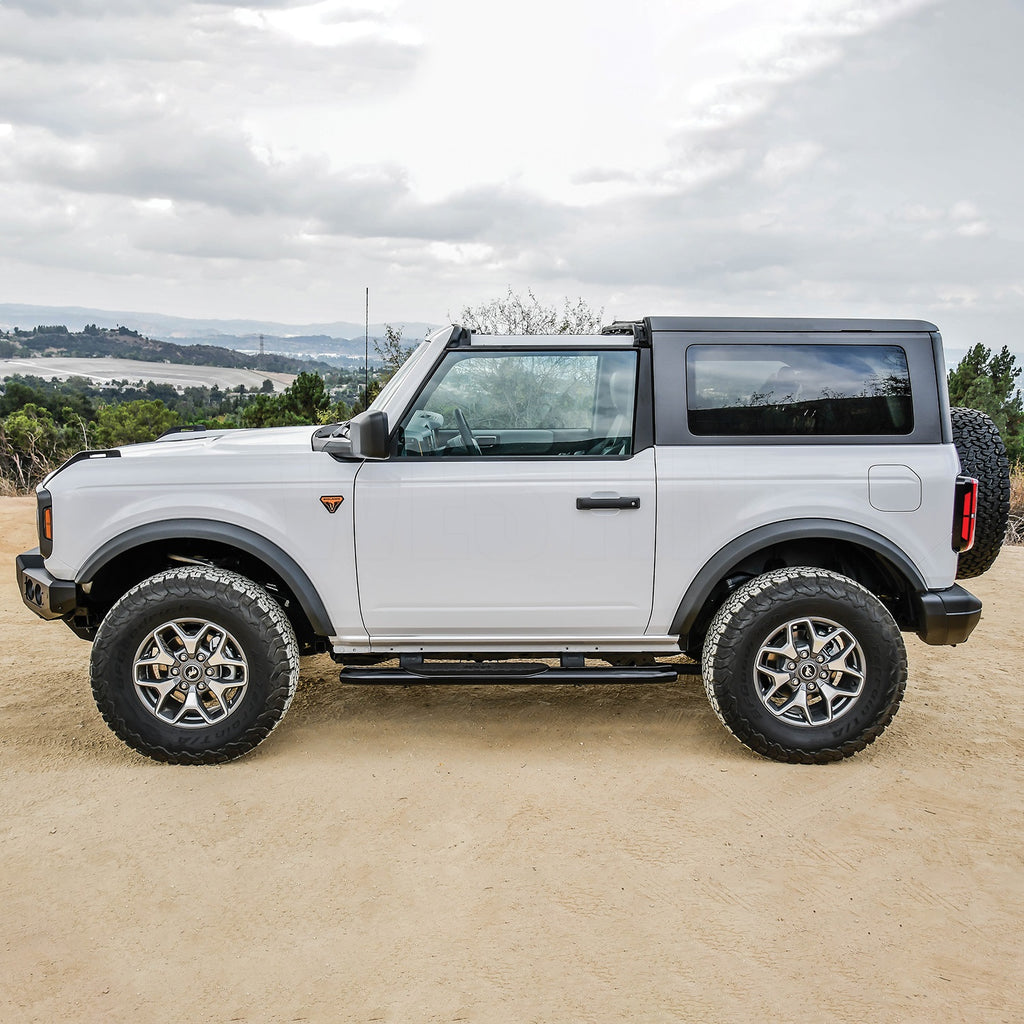 21-22-Ford-Bronco-(2-Door)-Pro-Traxx-4-Oval-Nerf-Step-Bars---Textured-Black