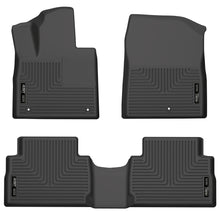 Load image into Gallery viewer, 21-22-Hyundai-Santa-Fe-Weatherbeater-Front--2Nd-Seat-Floor-Liners---Black