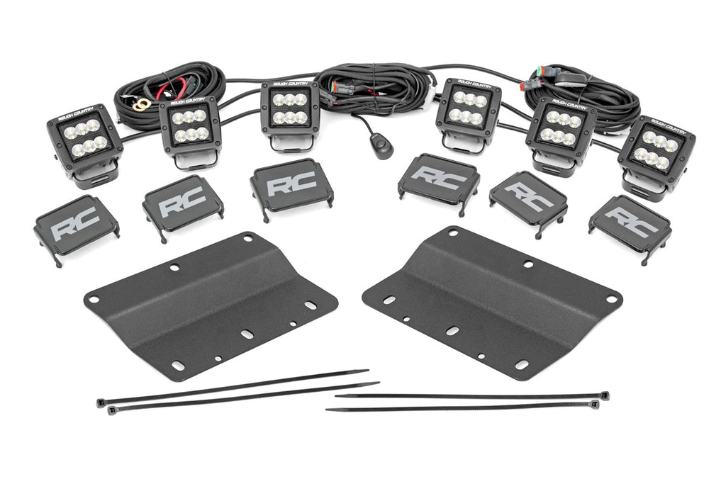Rough Country 51086 LED Fog Light Kit for Select Ford Bronco