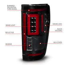 Load image into Gallery viewer, 21-23-Ford-F-150-Led-Taillights-Seq.-Signal-WBlis-Cover---Black-Smoke