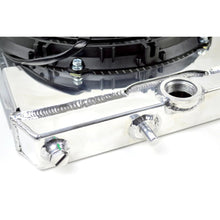 Load image into Gallery viewer, ~(21-Lbs.-32X23x7)~-Mitsubishi-Evo-789---Full-Size-Slim-Radiator-W-12-Inch-Spal-Fan-And-Shroud--Adjustable--16-Or-Slip-On-Fittings