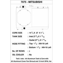 Load image into Gallery viewer, ~(21-Lbs.-32X23x7)~-Mitsubishi-Evo-789---Full-Size-Slim-Radiator-W-12-Inch-Spal-Fan-And-Shroud--Adjustable--16-Or-Slip-On-Fittings