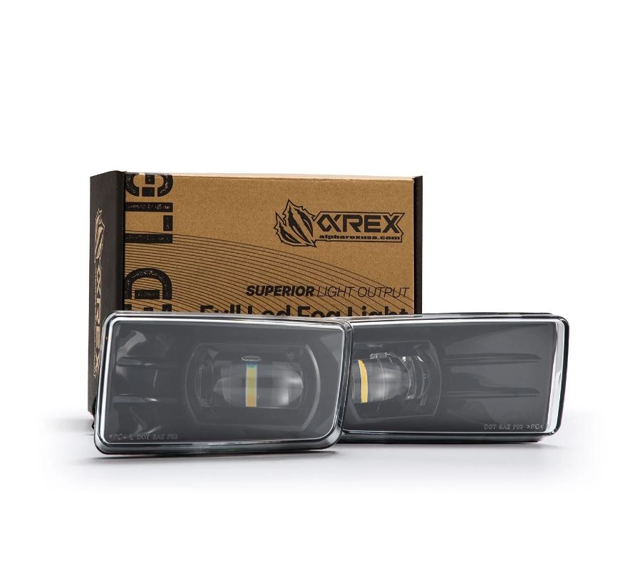 AlphaRex 210008 DoubleTap Dual Color LED Projector Fog Lights for Select Chevrolet Silverado 1500, Chevrolet Silverado 2500, Chevrolet Silverado