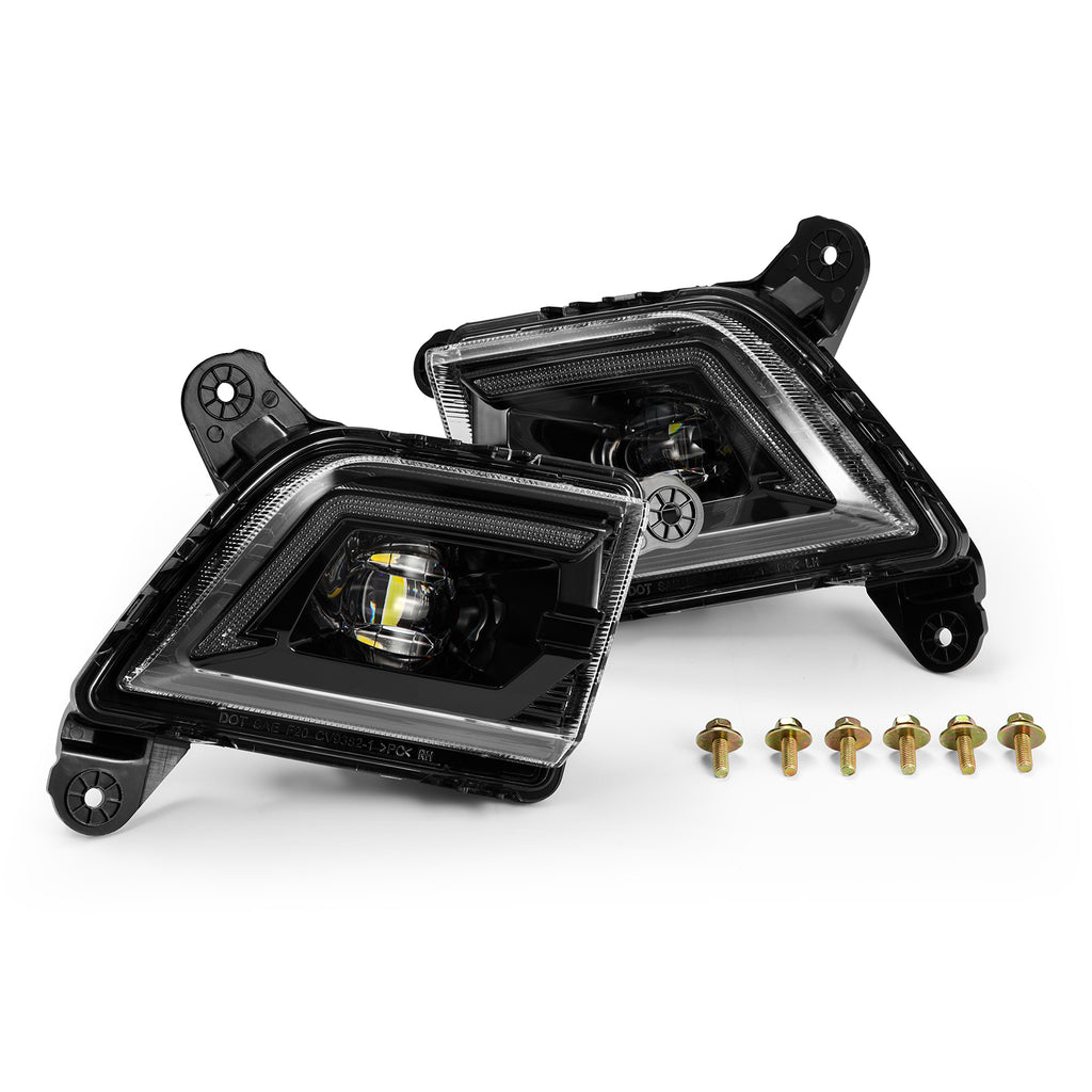 AlphaRex 210017 DoubleTap Dual Color LED Projector Fog Lights for Select Chevrolet Silverado 1500, Chevrolet Silverado HD, Chevrolet Silverado HD