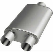 Load image into Gallery viewer, MagnaFlow Exhaust Products 12128 Straight-Through Performance Muffler; 2in. Center/Dual; 5x14x8 Body
