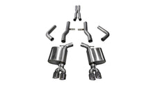 Load image into Gallery viewer, Corsa Performance 21006 2.75in. Cat-Back Dual Rear Exit with Twin 3.5in. Polished Pro-Series Tips for Select Dodge Challenger